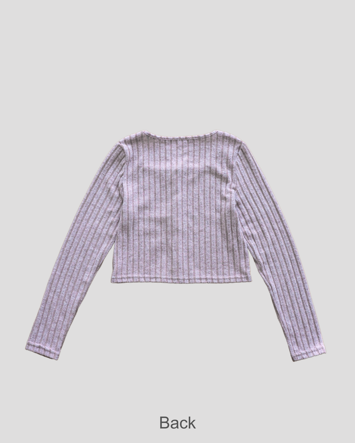 Square neck cardigan with scarf