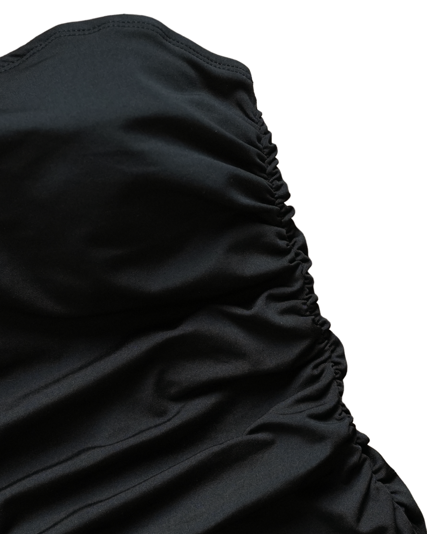 Irregular long ruffles bodycon skim dress