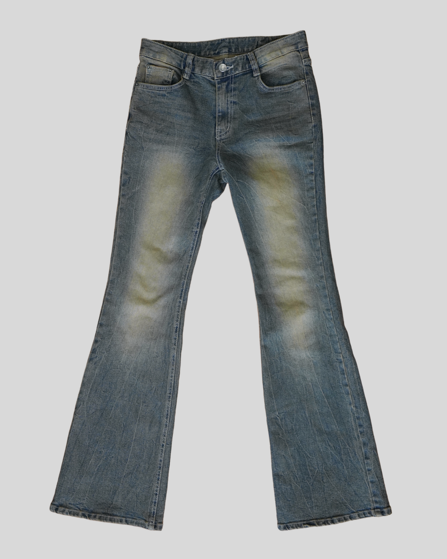 Vintage slit hem bootcut jeans