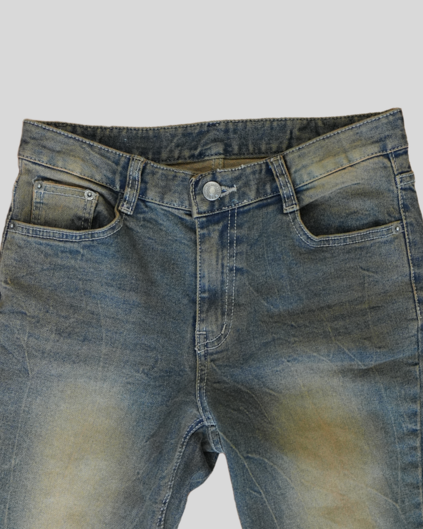 Vintage slit hem bootcut jeans