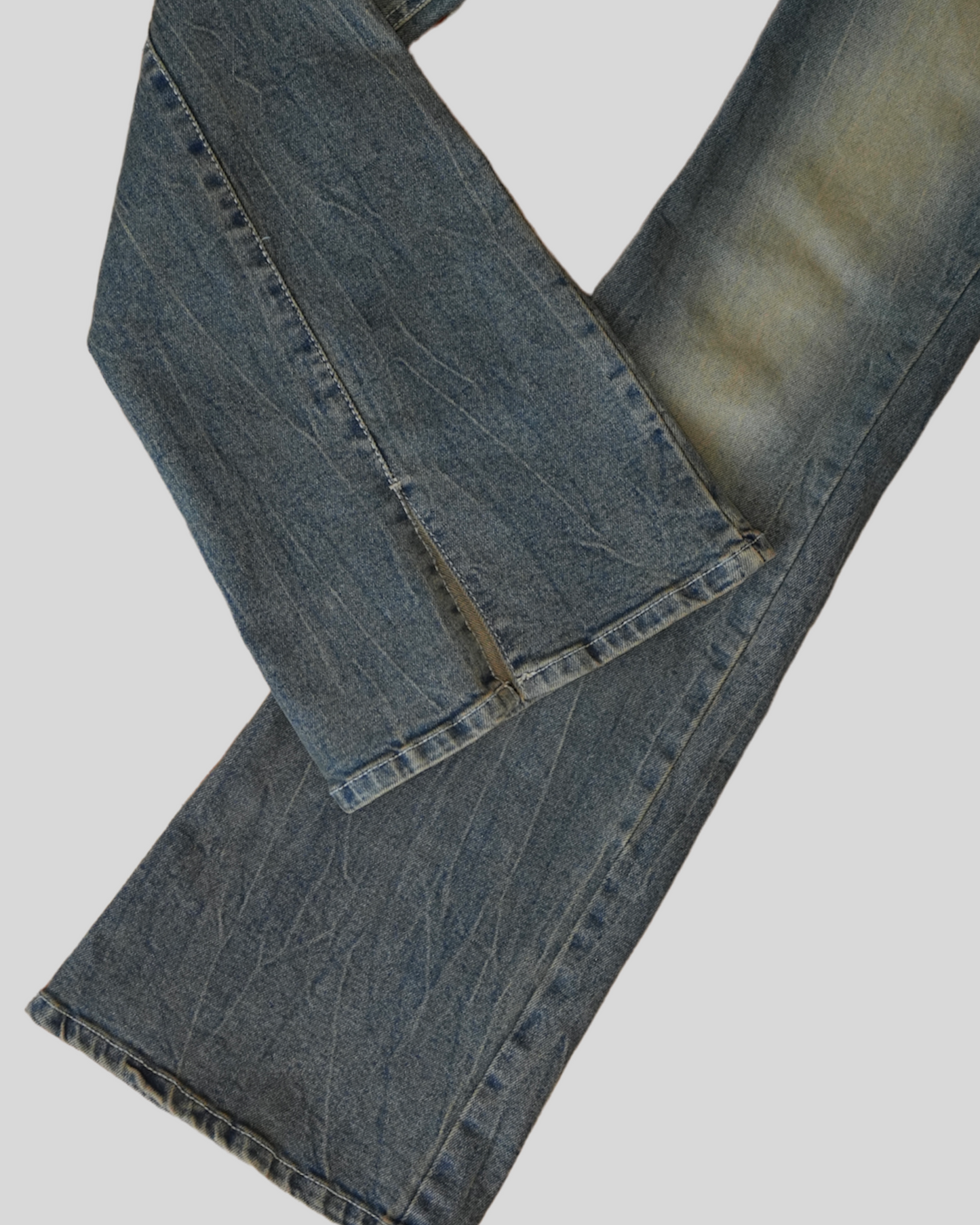 Vintage slit hem bootcut jeans