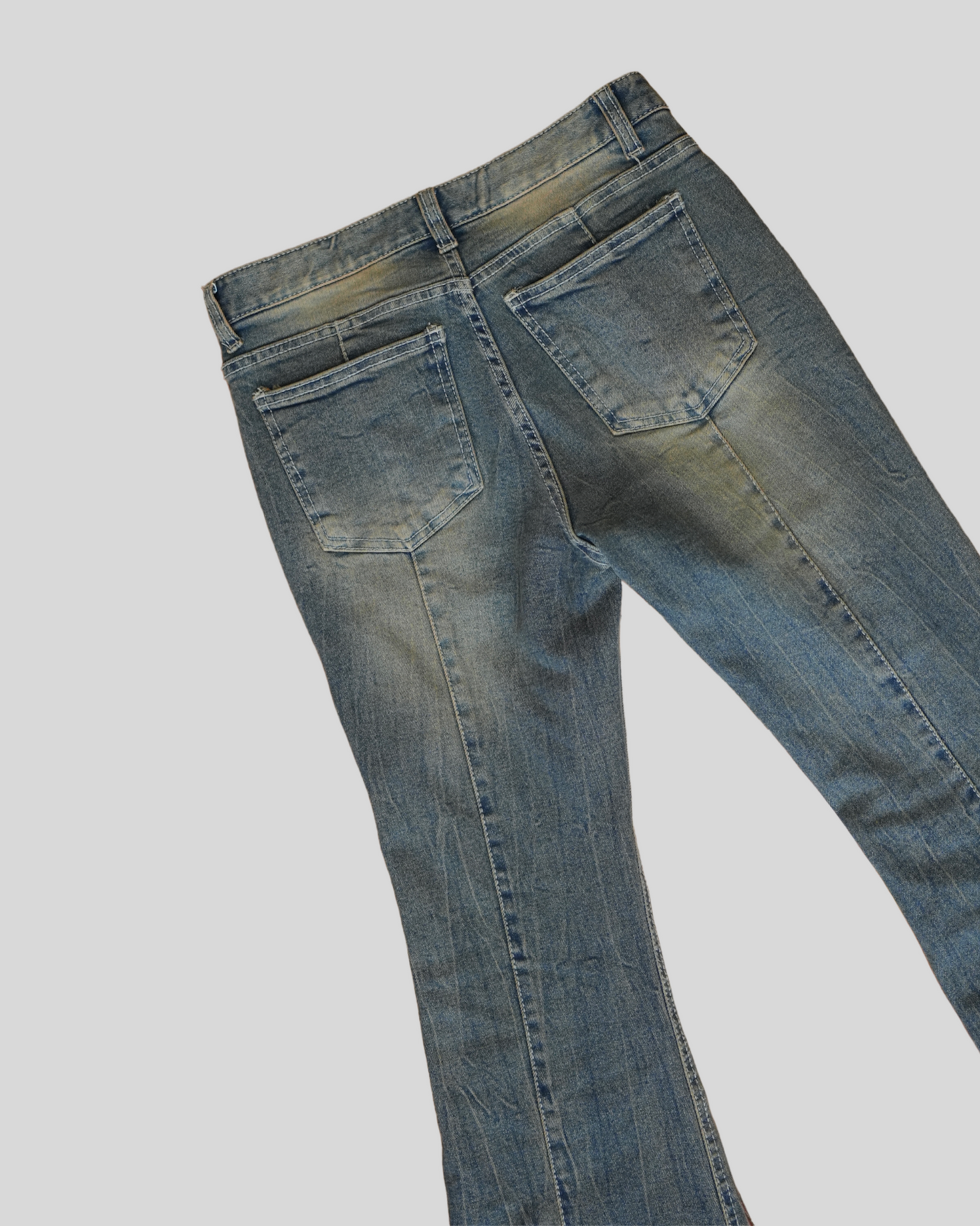 Vintage slit hem bootcut jeans