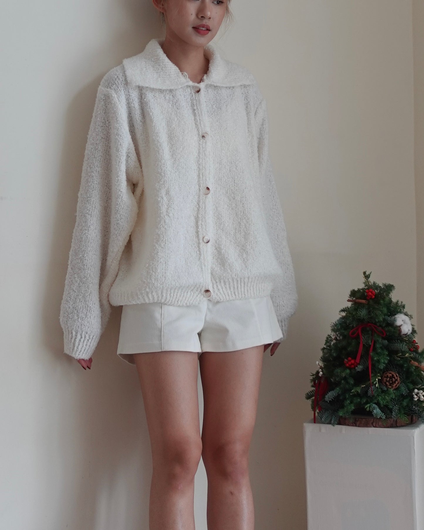 Fuzzy cozy knit cardigan