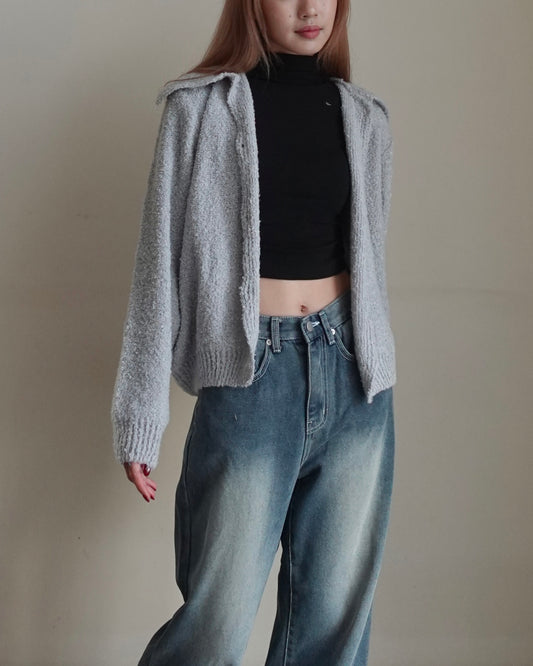 Fuzzy cozy knit cardigan