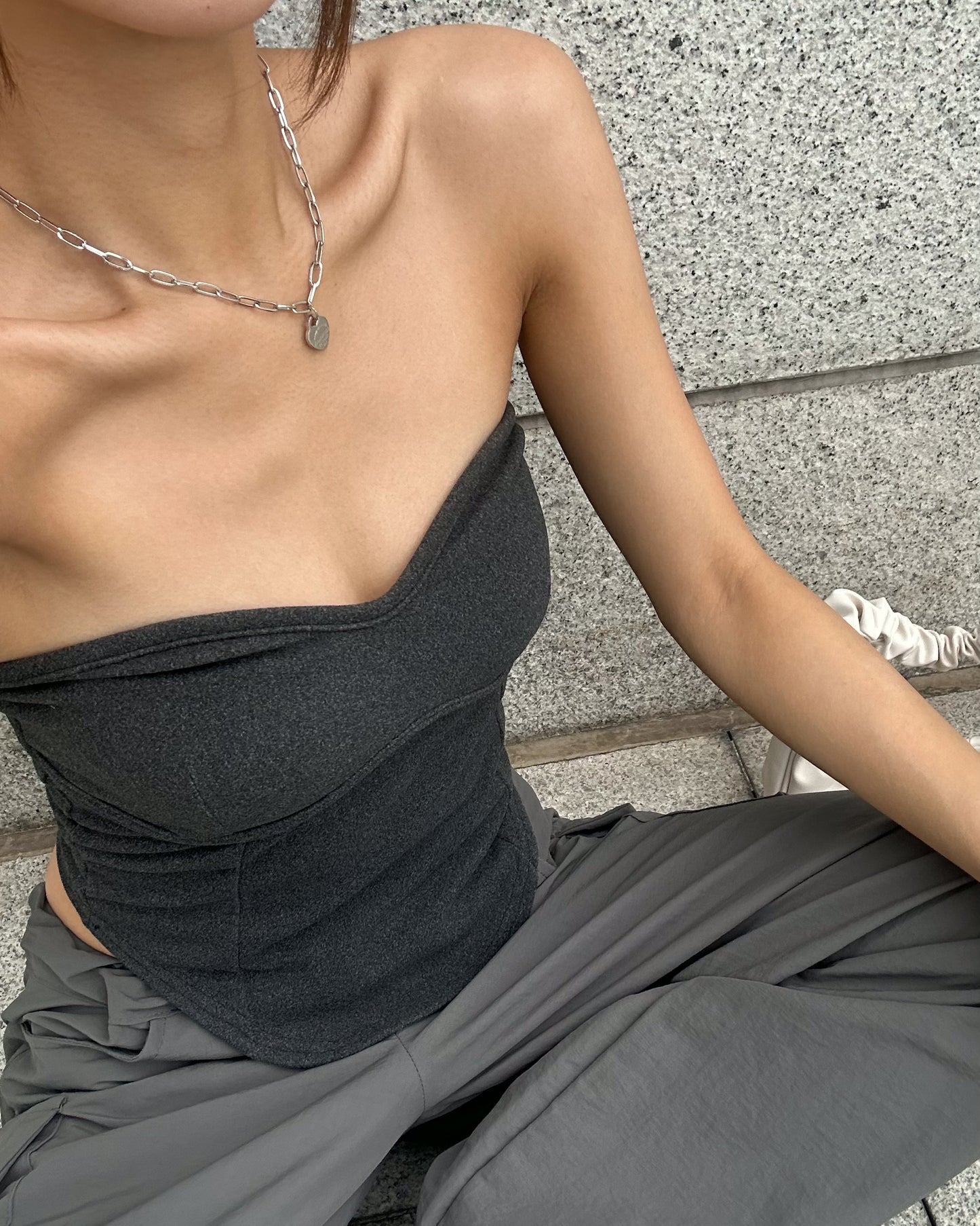 Heart shaped bustier top