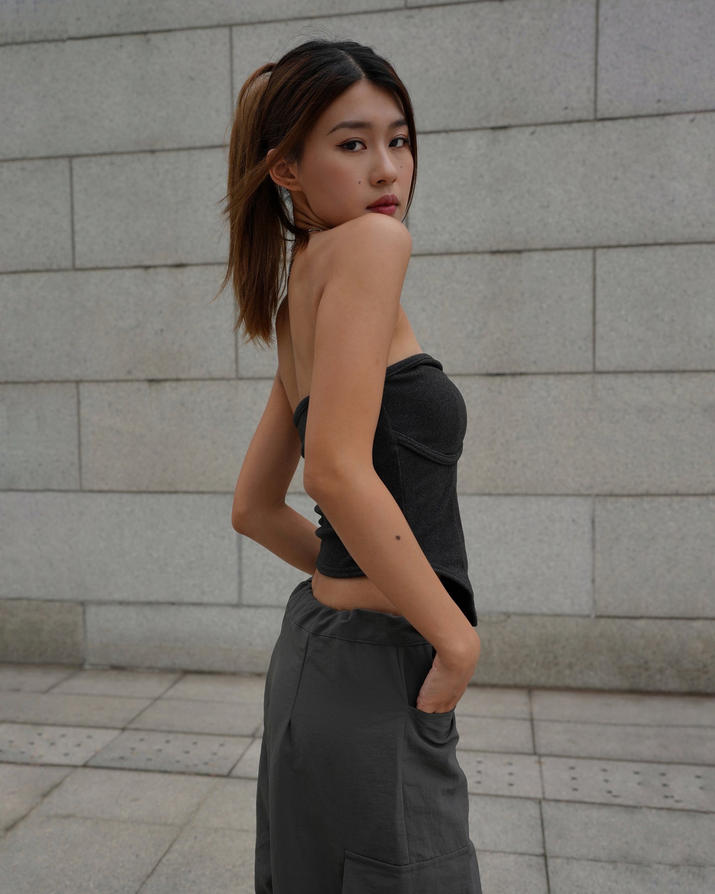 Heart shaped bustier top