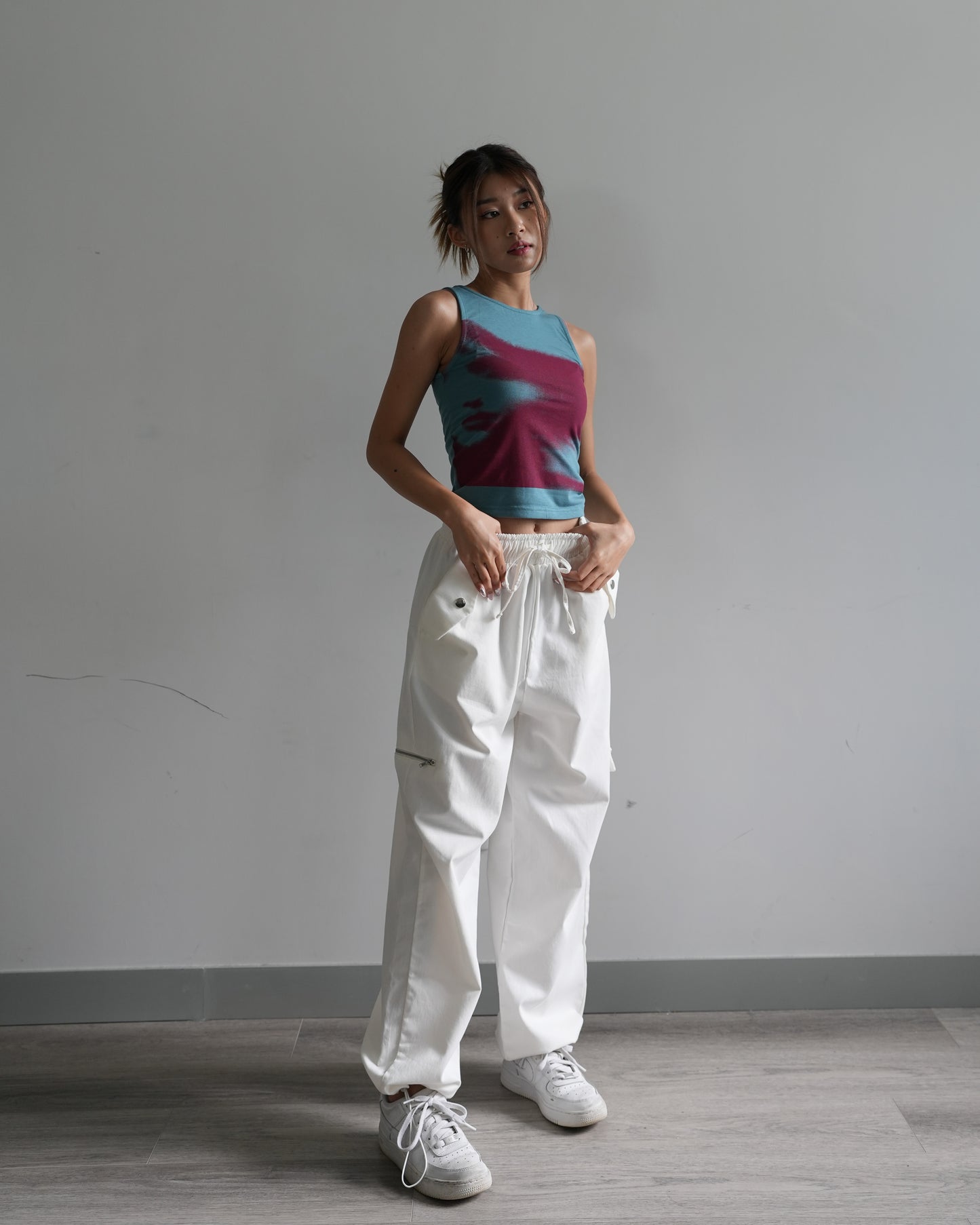 Printed graphic tank top