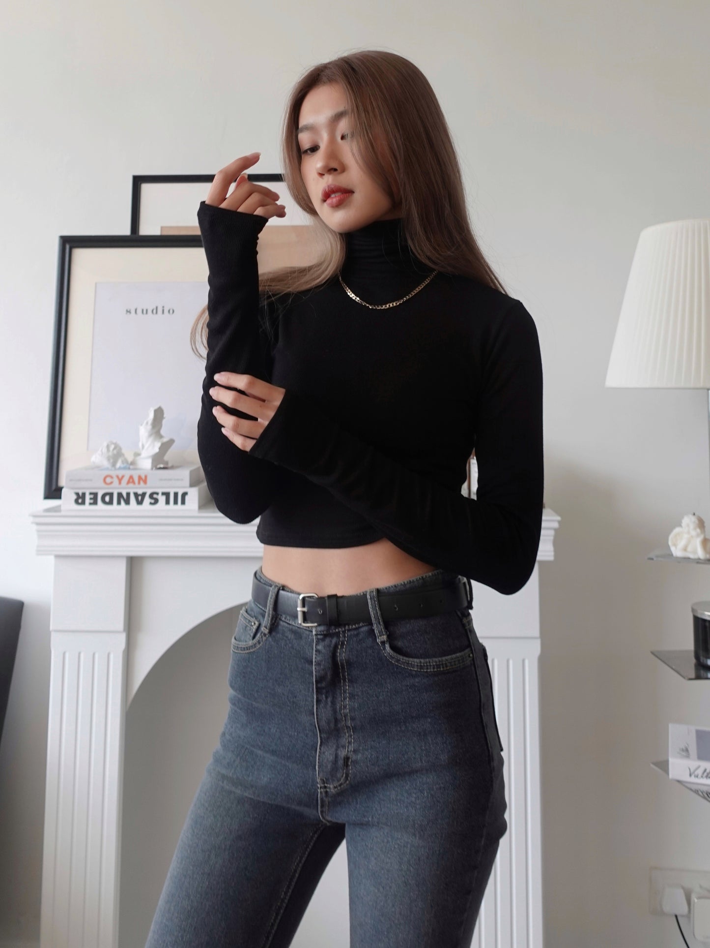 Must-have slim fit crop tee