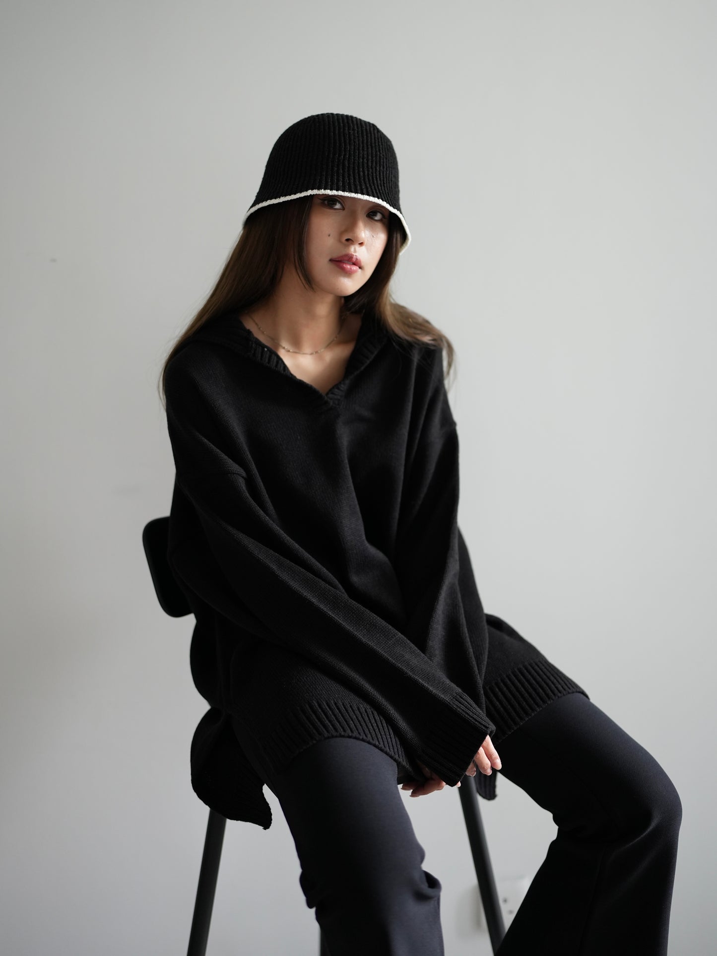 Collar oversize knit Ops