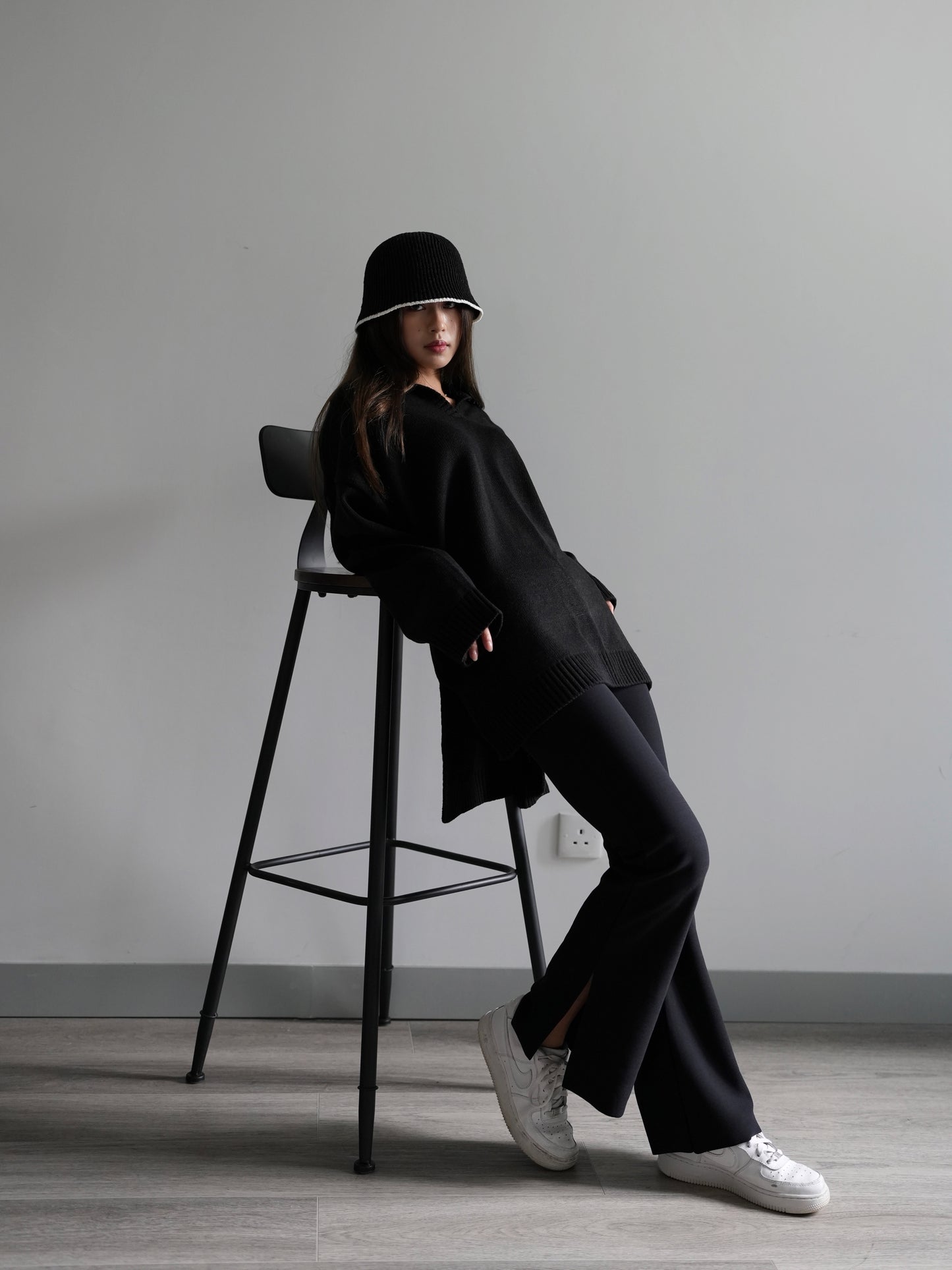 Collar oversize knit Ops