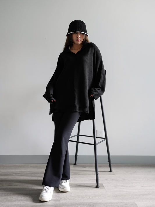 Collar oversize knit Ops