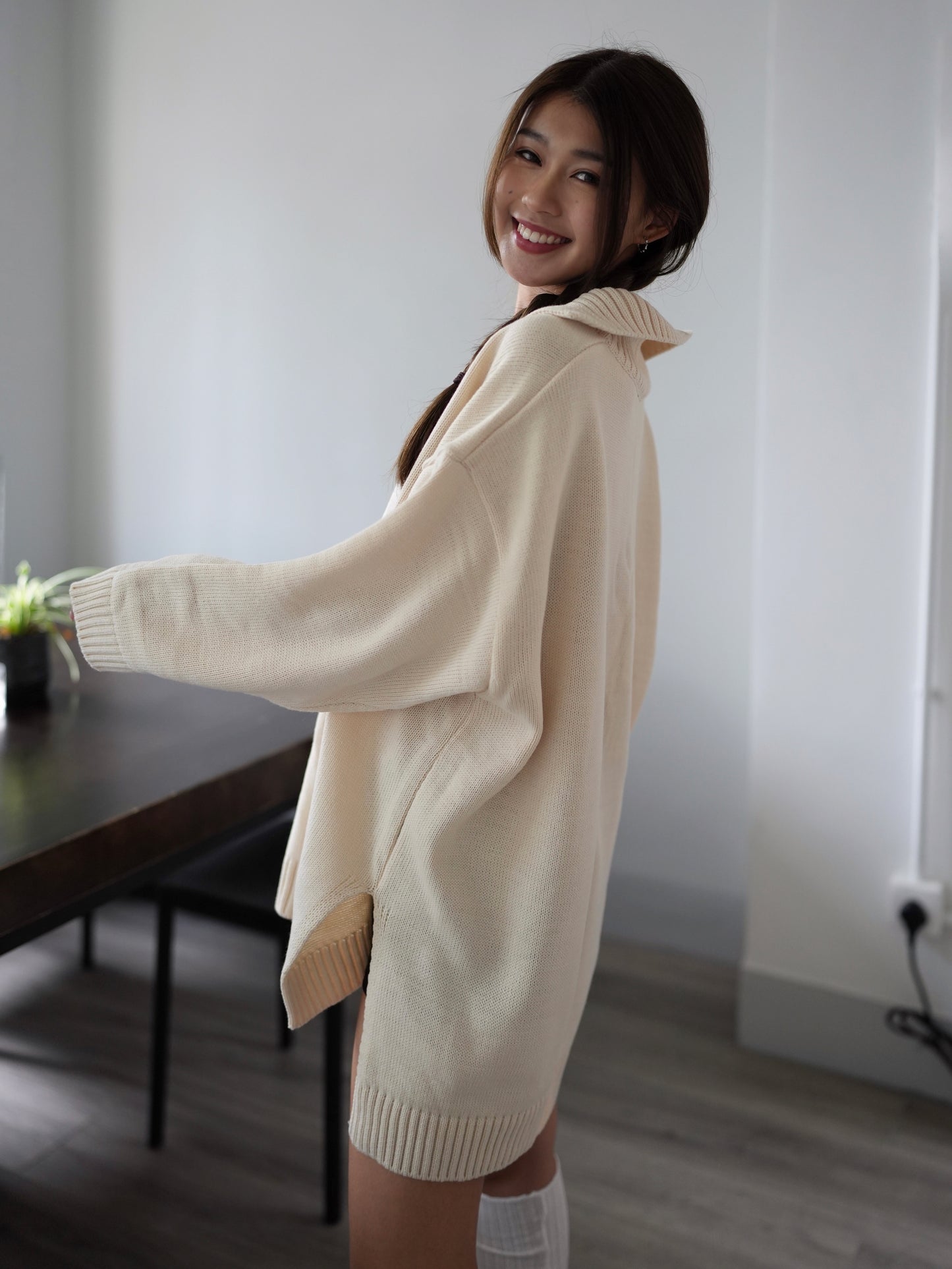 Collar oversize knit Ops