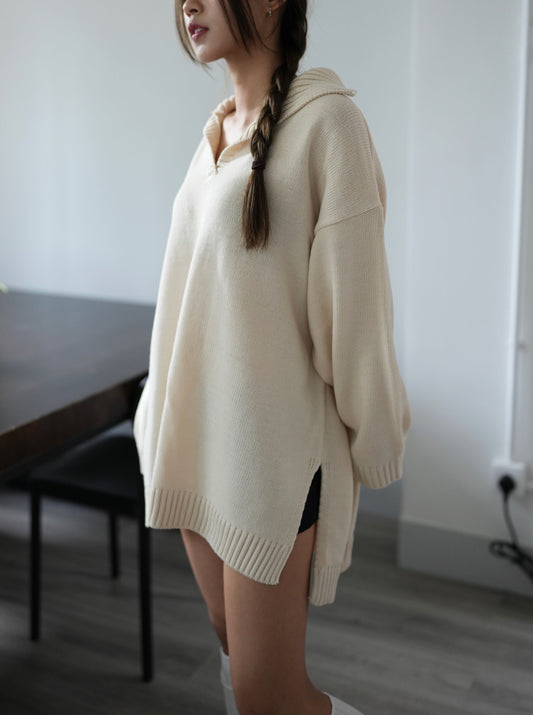 Collar oversize knit Ops