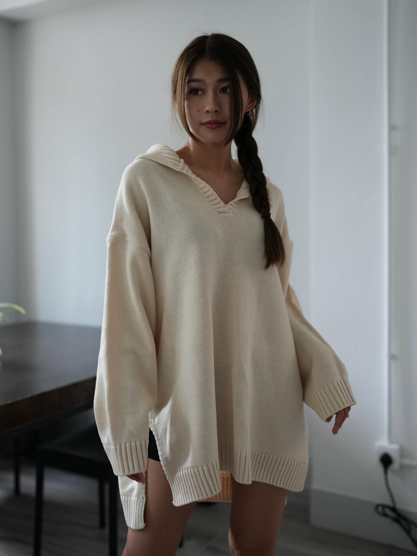 Collar oversize knit Ops
