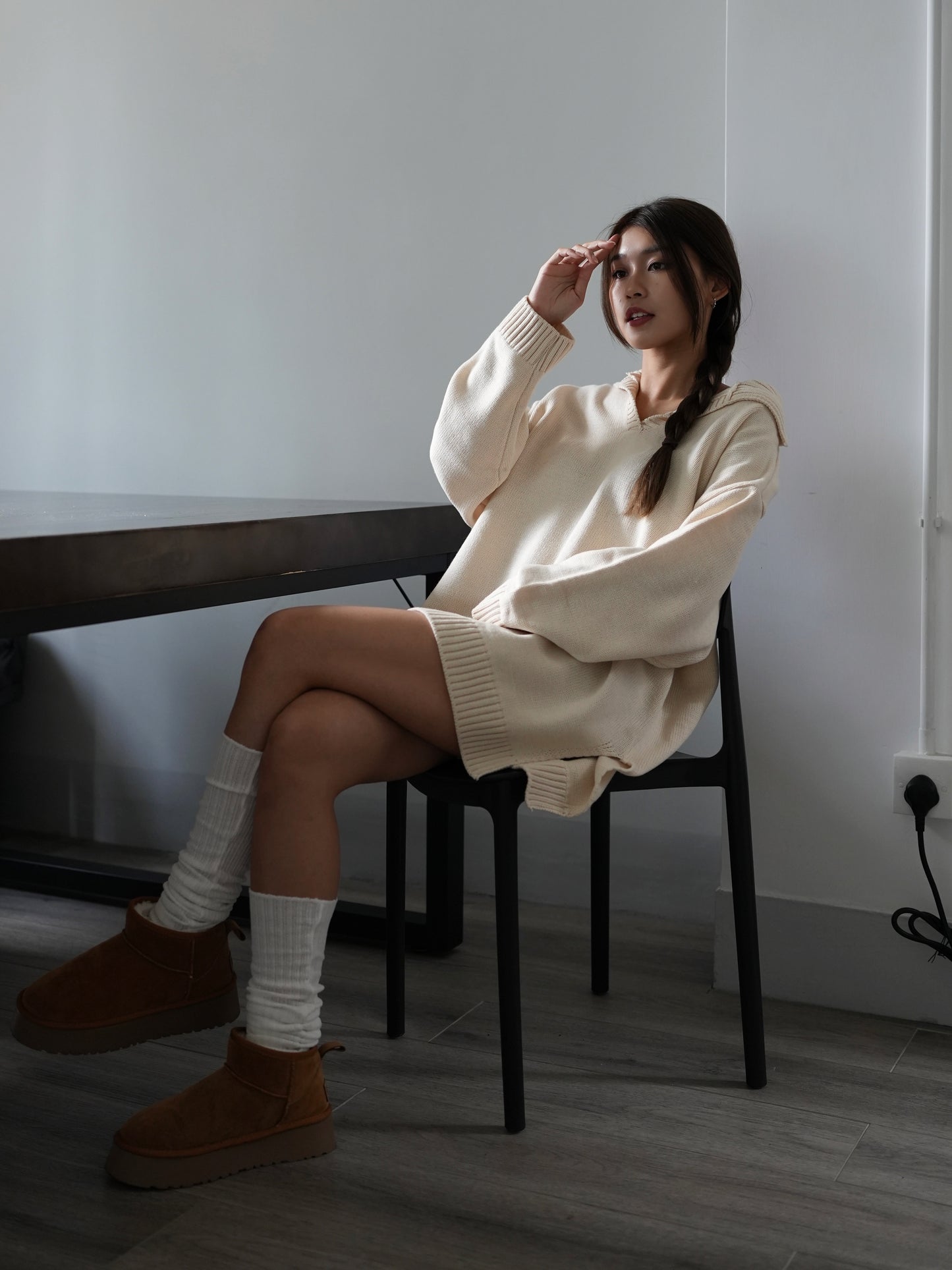 Collar oversize knit Ops