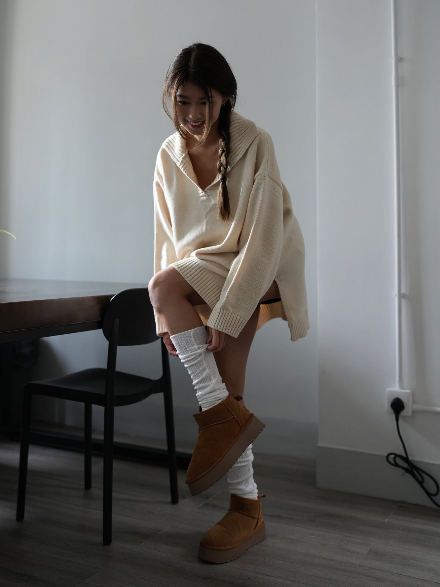 Collar oversize knit Ops