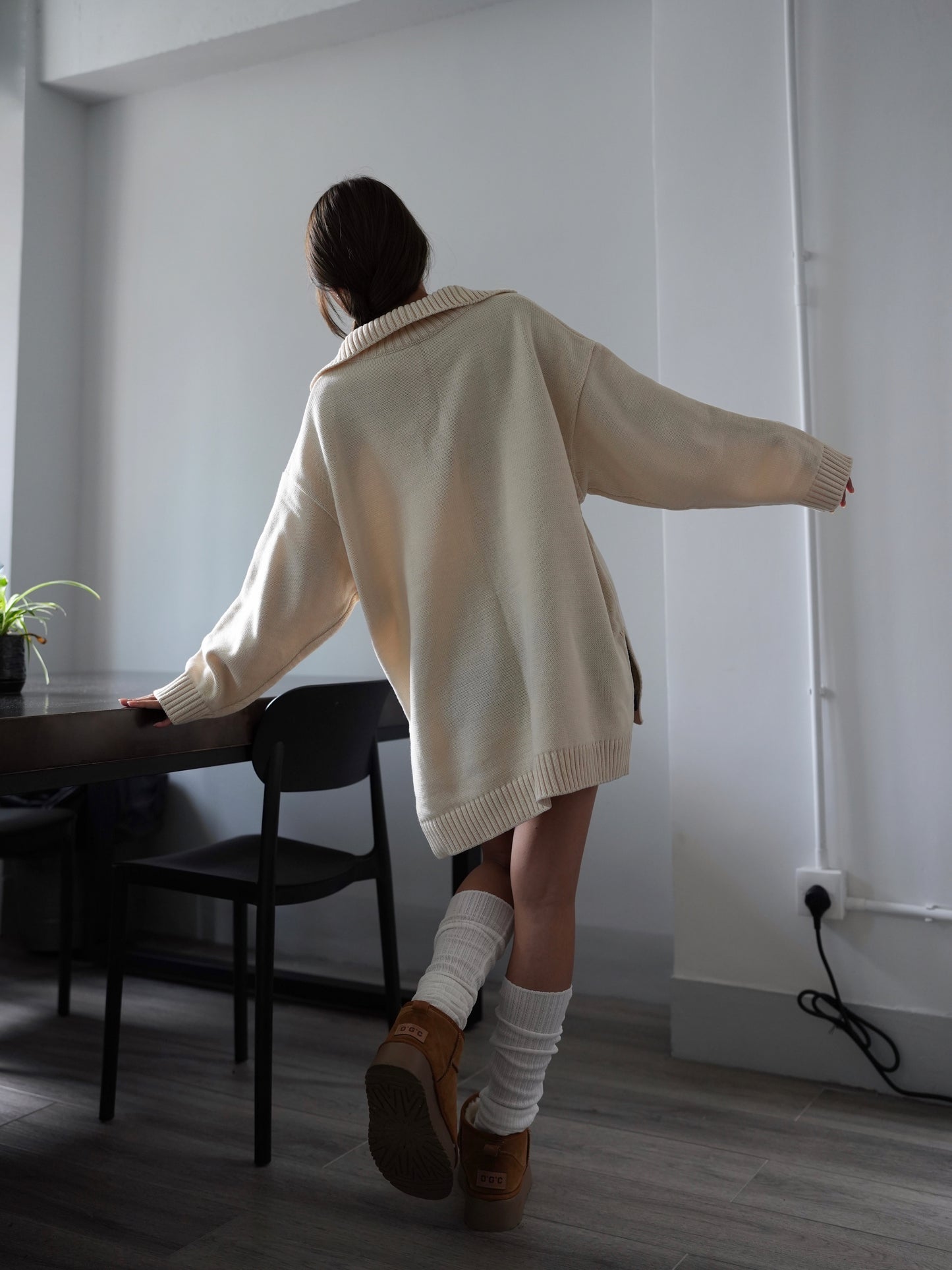 Collar oversize knit Ops