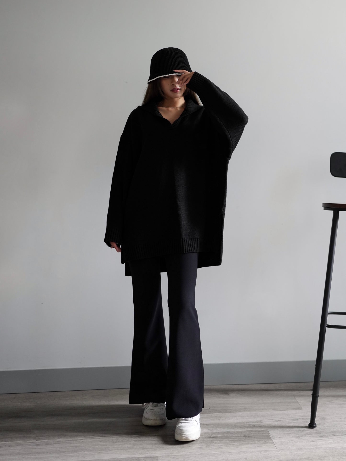 Collar oversize knit Ops