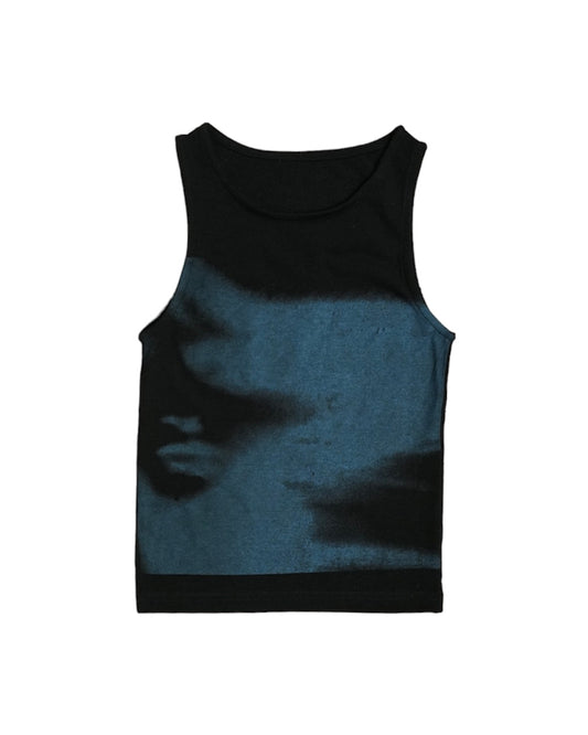 Printed graphic tank top