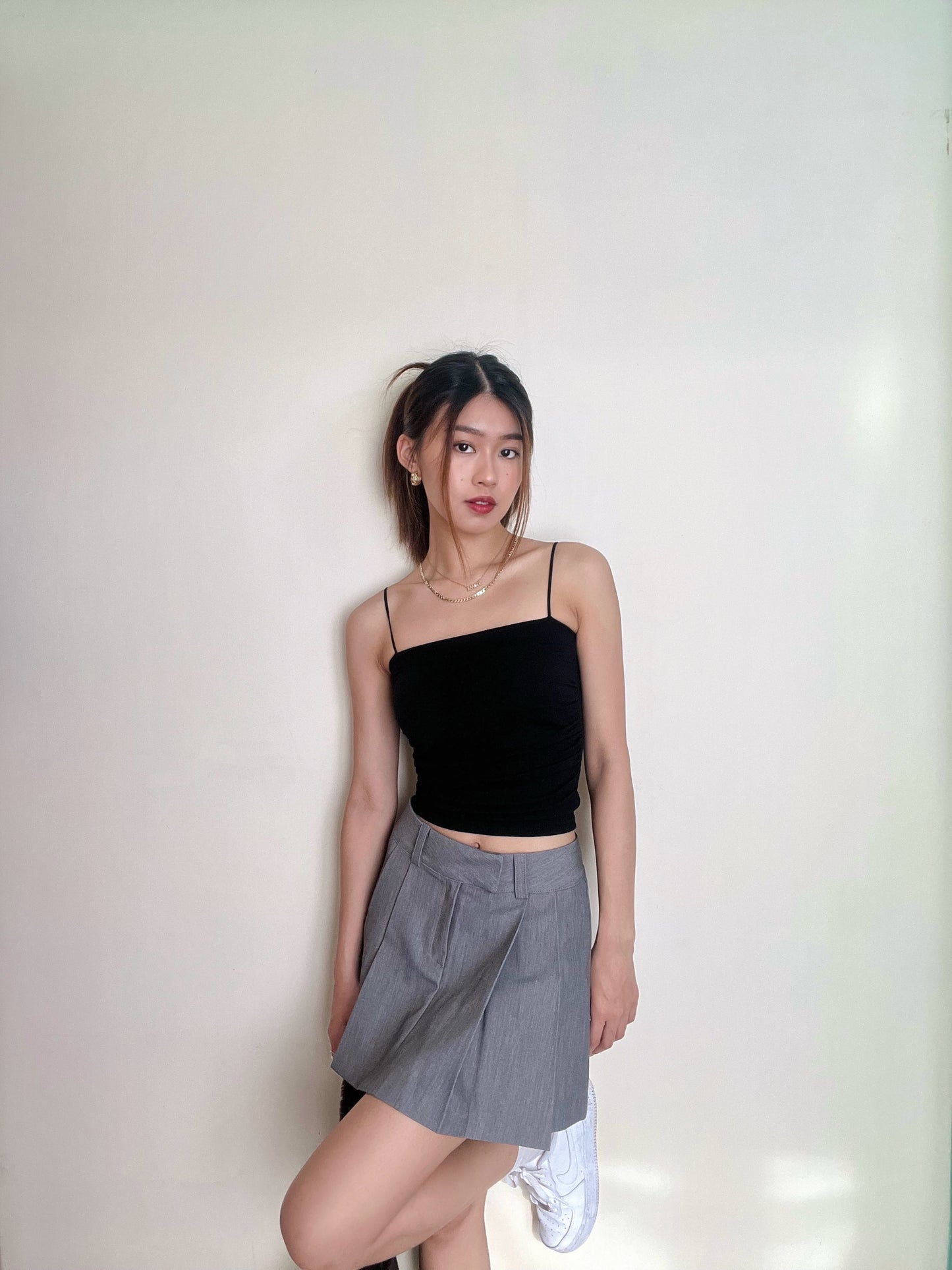 Padded ruched tank top ( 3 colors )