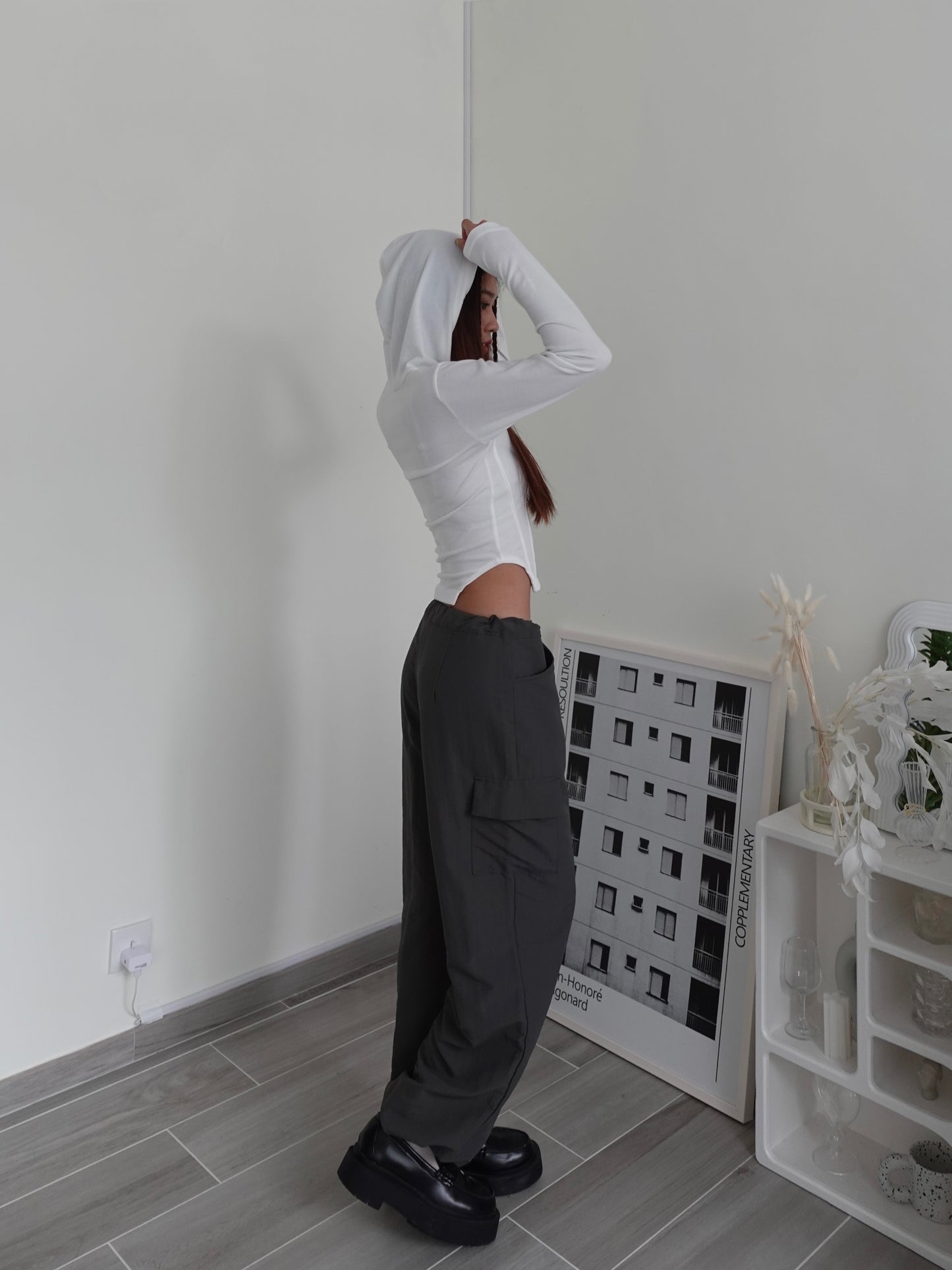 Jenny zip-up crop top