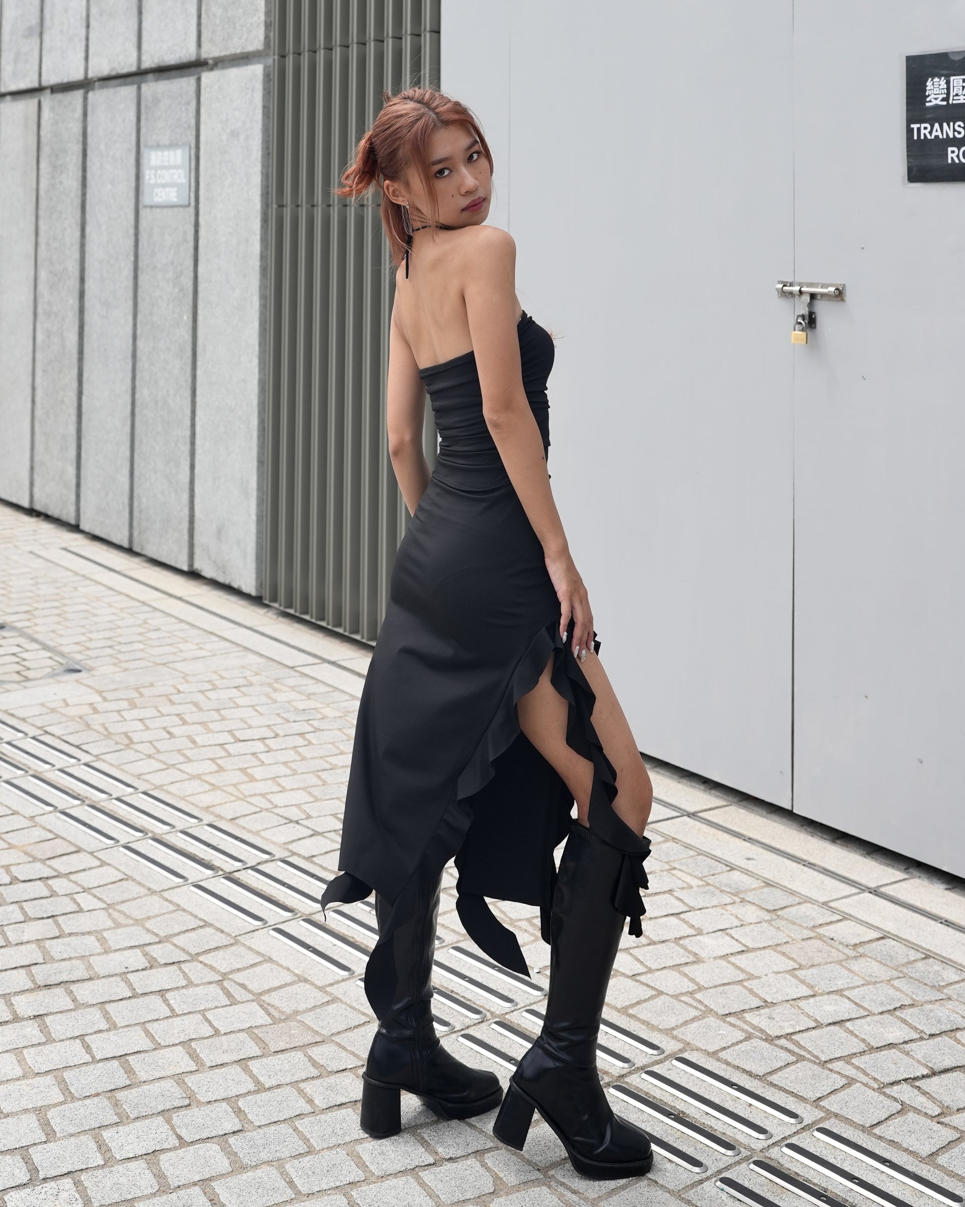 Irregular long ruffles bodycon skim dress shoppinglist.online Irregular long ruffles bodycon skim dress shoppinglist.online