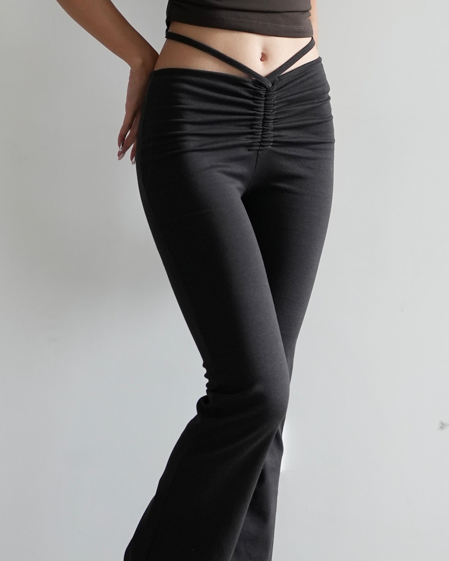 Cinch waist flare pants – shoppinglist.online